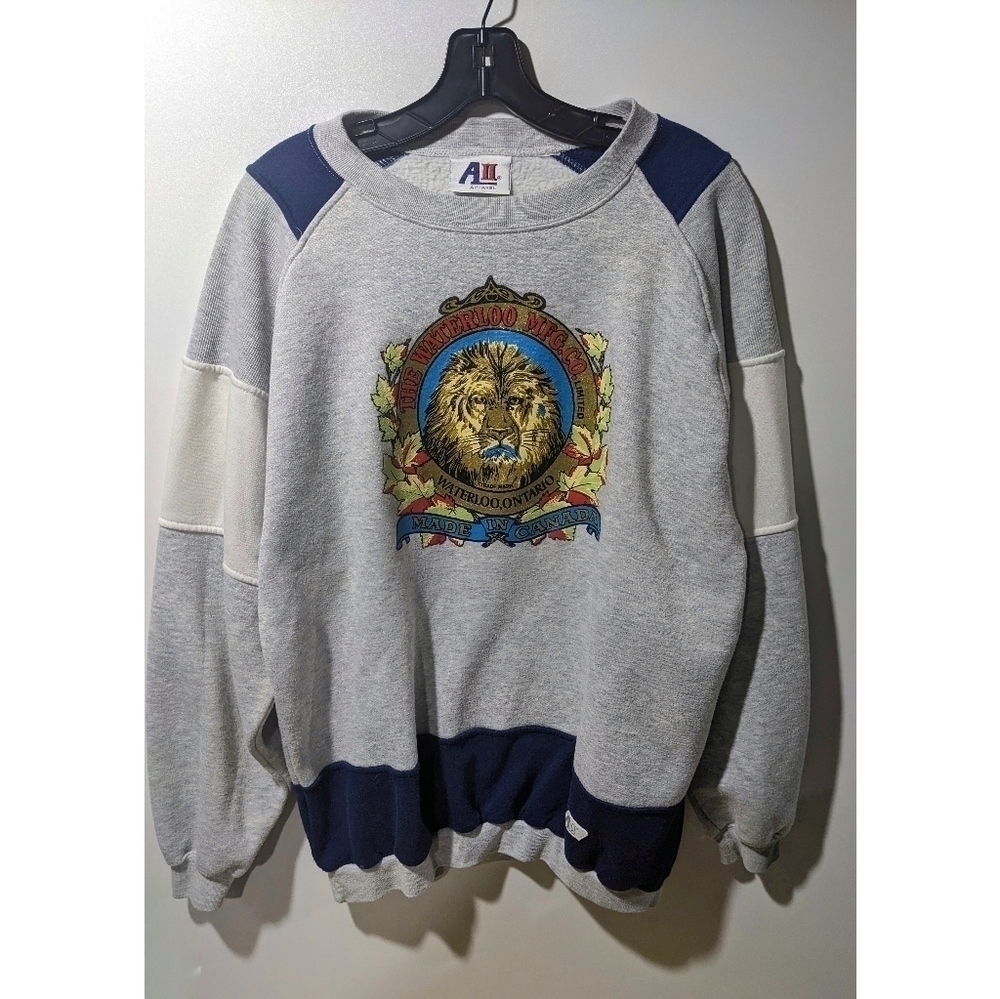 Vintage Men's Colorblock Crewneck Sweatshirt